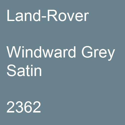 Land-Rover, Windward Grey Satin, 2362.